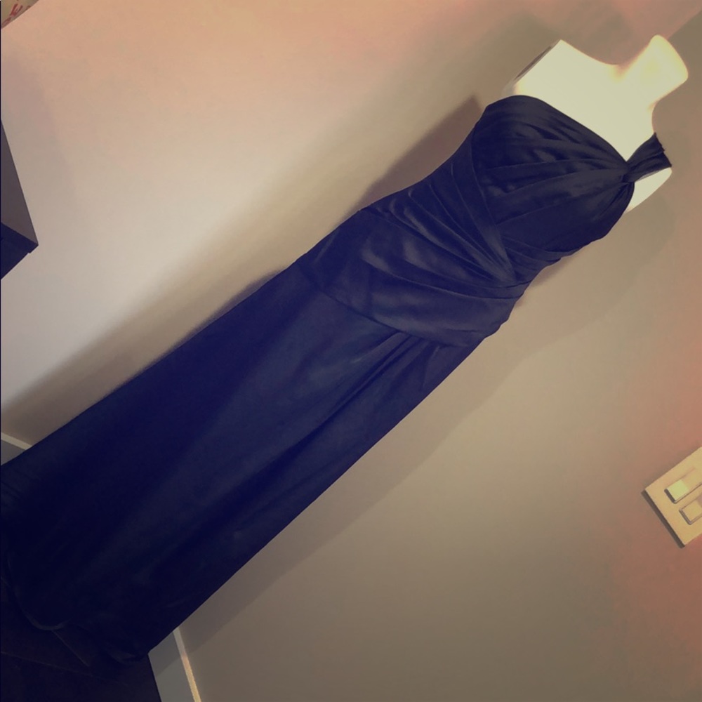 NWT Black formal one shoulder dress
